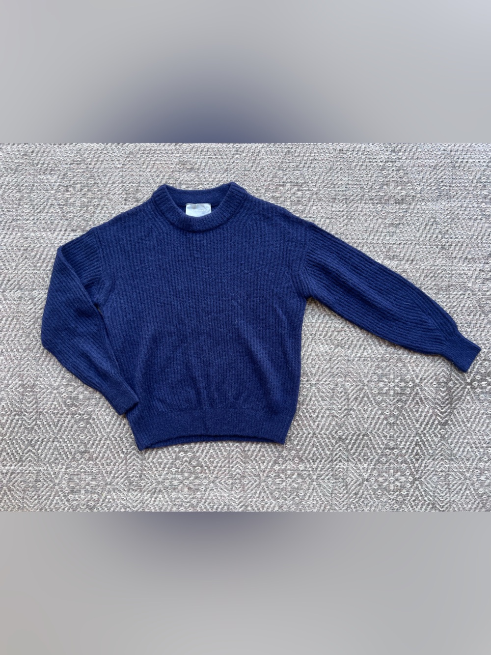 Everlane Alpaca Merino Wool Sweater XXS Navy Knit Crewneck